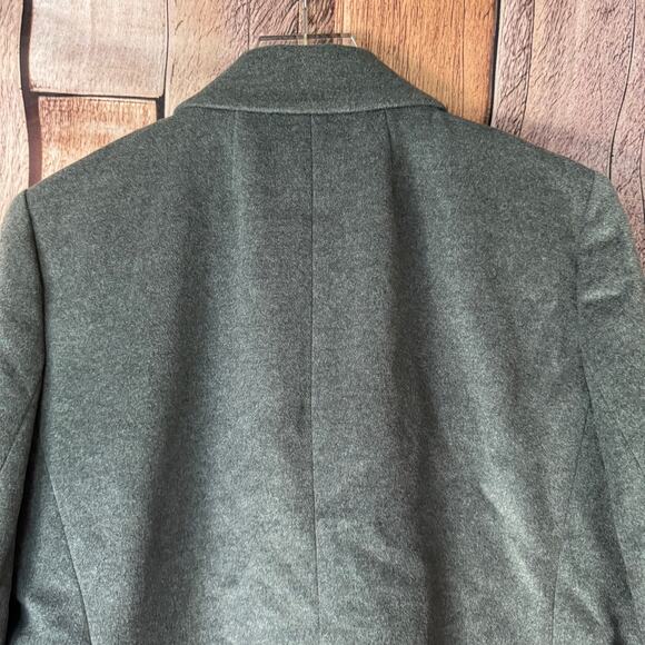 J. Crew Blazer Devon in Drapey Flannel Gray Double Breasted Wool Blend Size 14 - Picture 5 of 9